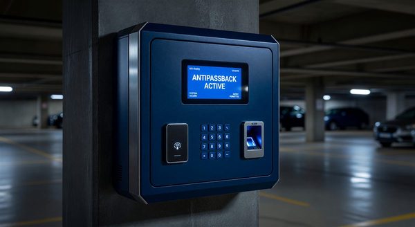 Access control system configuration panel showing anti-passback settings