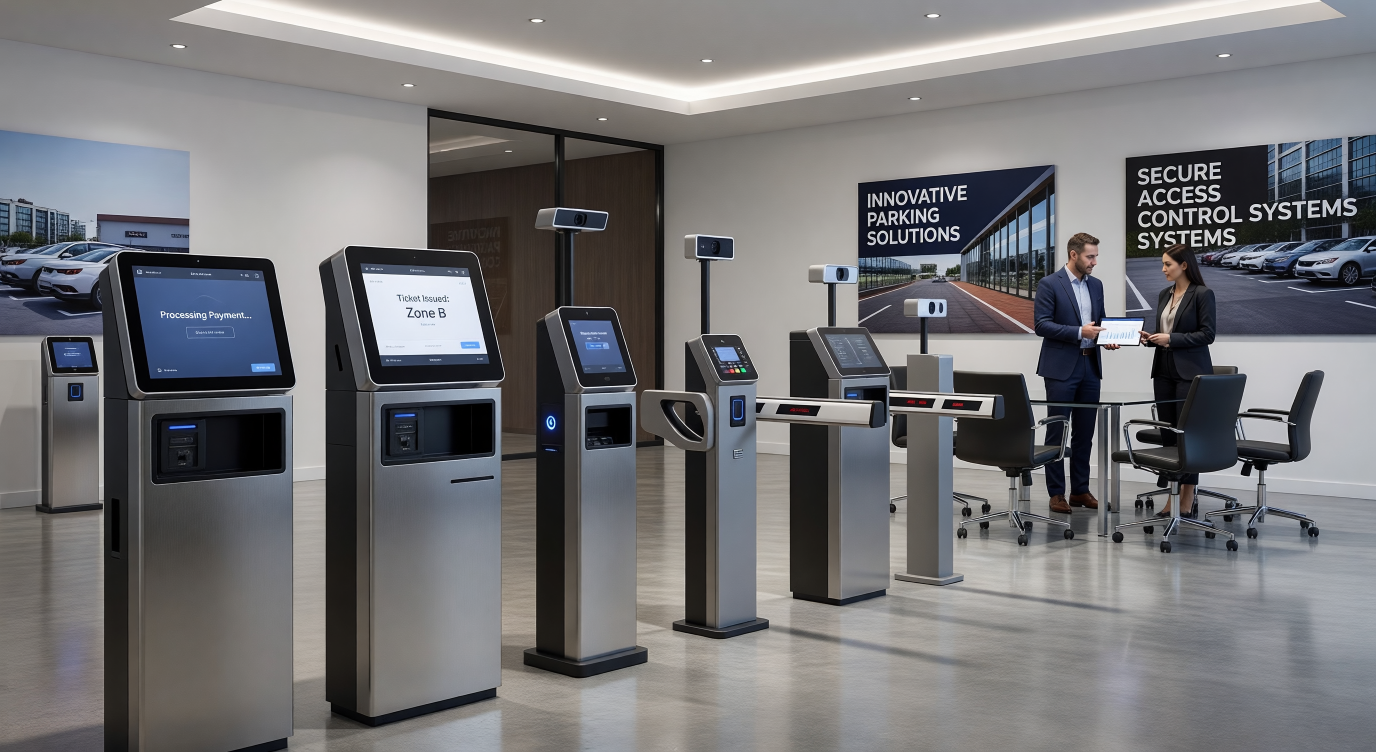Financial comparison chart for parking equipment lease vs. purchase decision