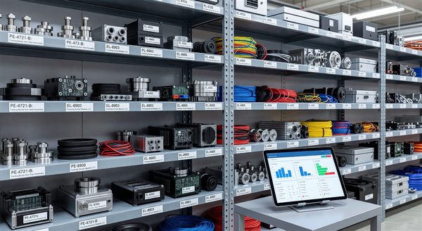 Organized spare parts inventory for parking equipment maintenance