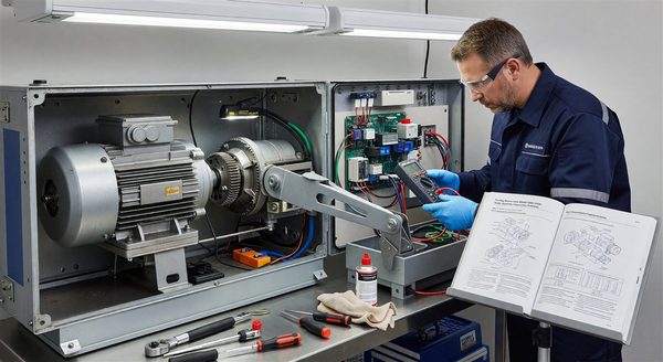 Barrier gate motor assembly inside an equipment cabinet