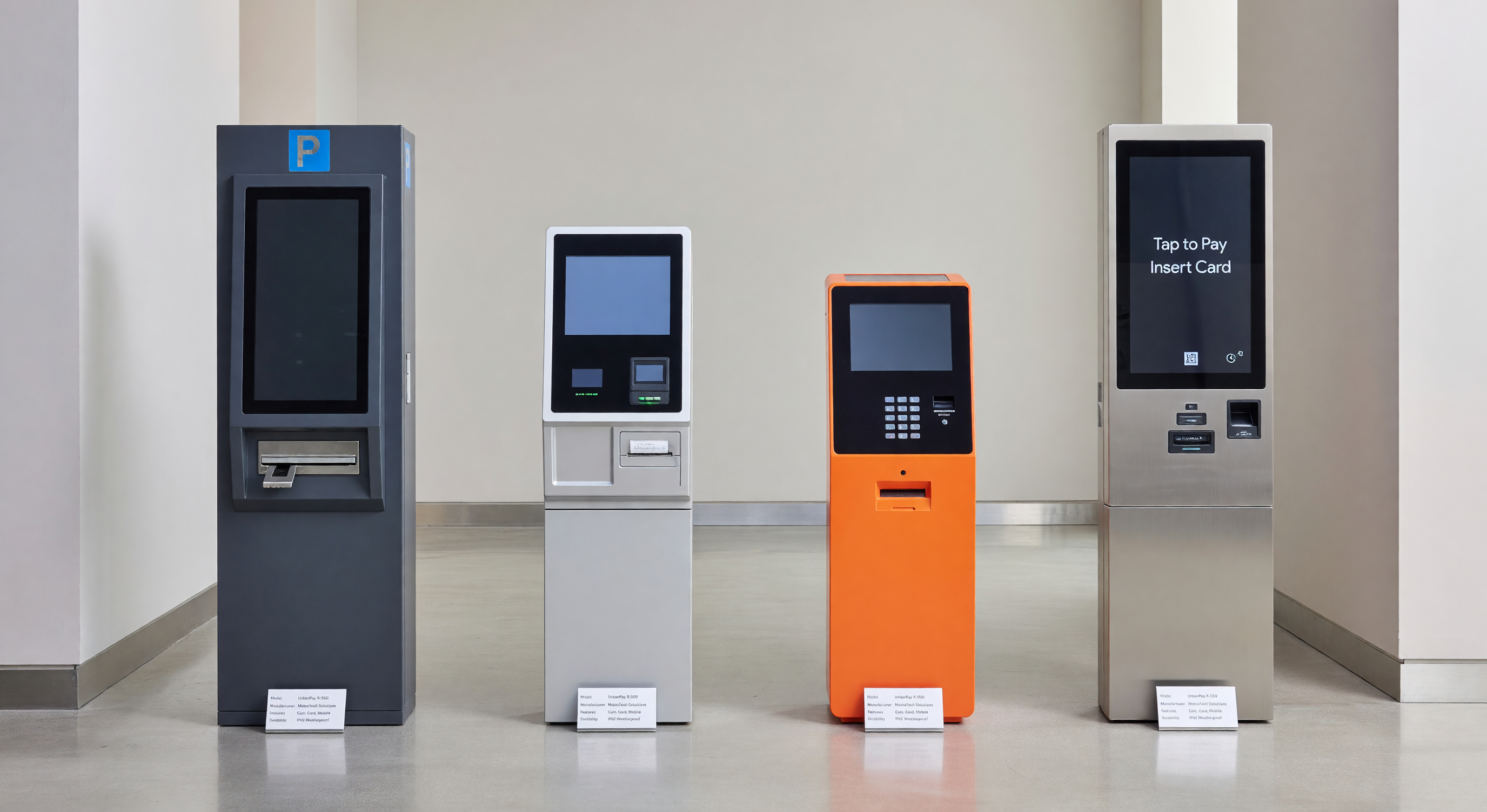 Lineup of parking pay station models for buyers guide